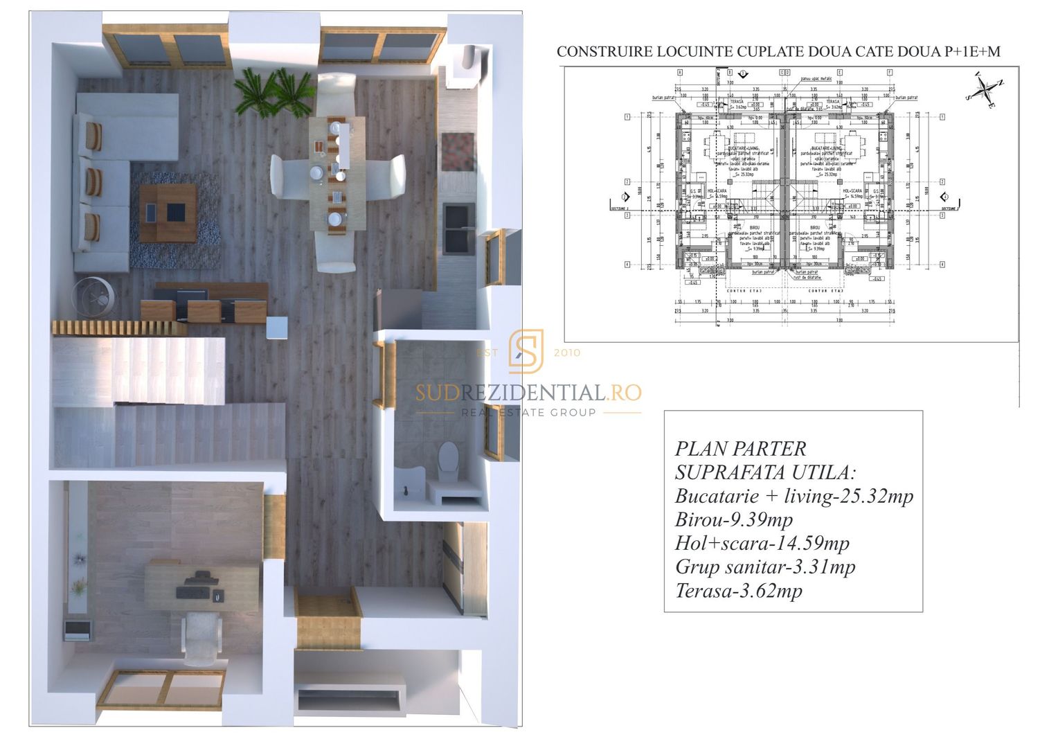 Duplex spatios 5 camere, 133 mp utili si parcare, Strada Astrelor - Poză 9