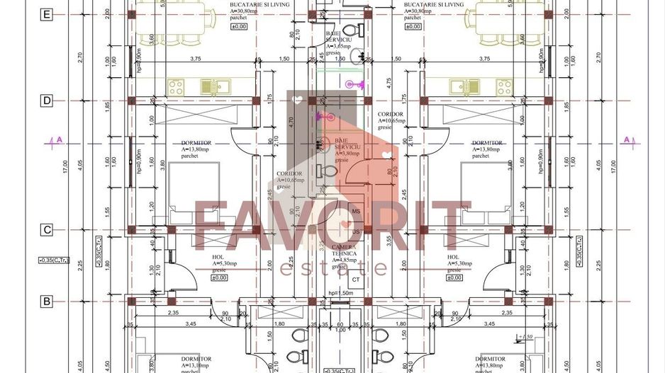 Teren in Mosnita Noua | Toate utilitatile | Cu proiect si AC | Duplex - Schiță 2