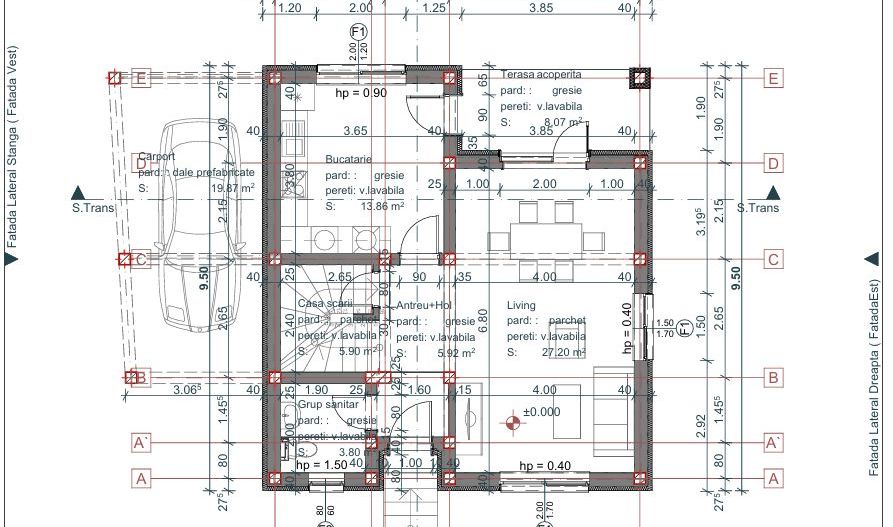 De vanzare casa in constructie  4 camere P+1E, Cristian Sibiu - Poză 3