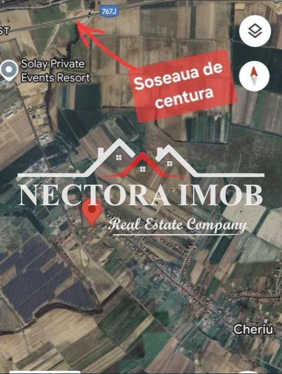 NECTORA IMOB-Teren Intravilan 10.000 mp, Zona Cheriu-Centura Oradea - Poză 2