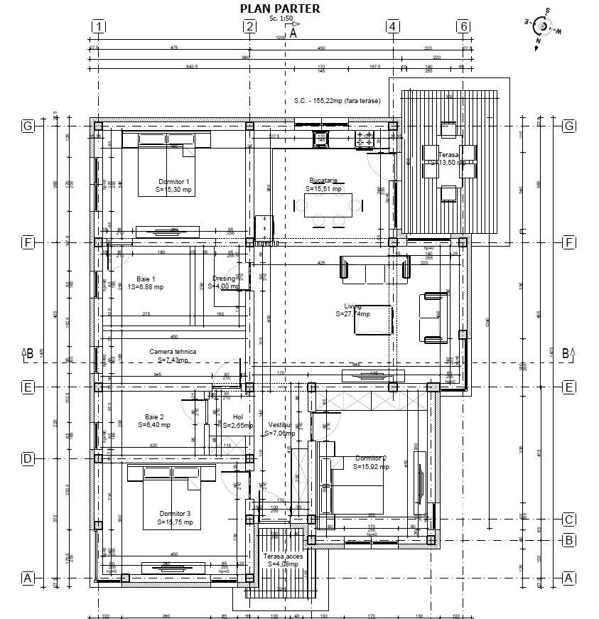 Casa pe parter | Balotești, lângă pădure - Schiță 10