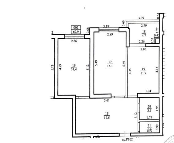 Vânzare, apartament, 2 camere, strada Vasile Lupu, Buiucani - Poză 3