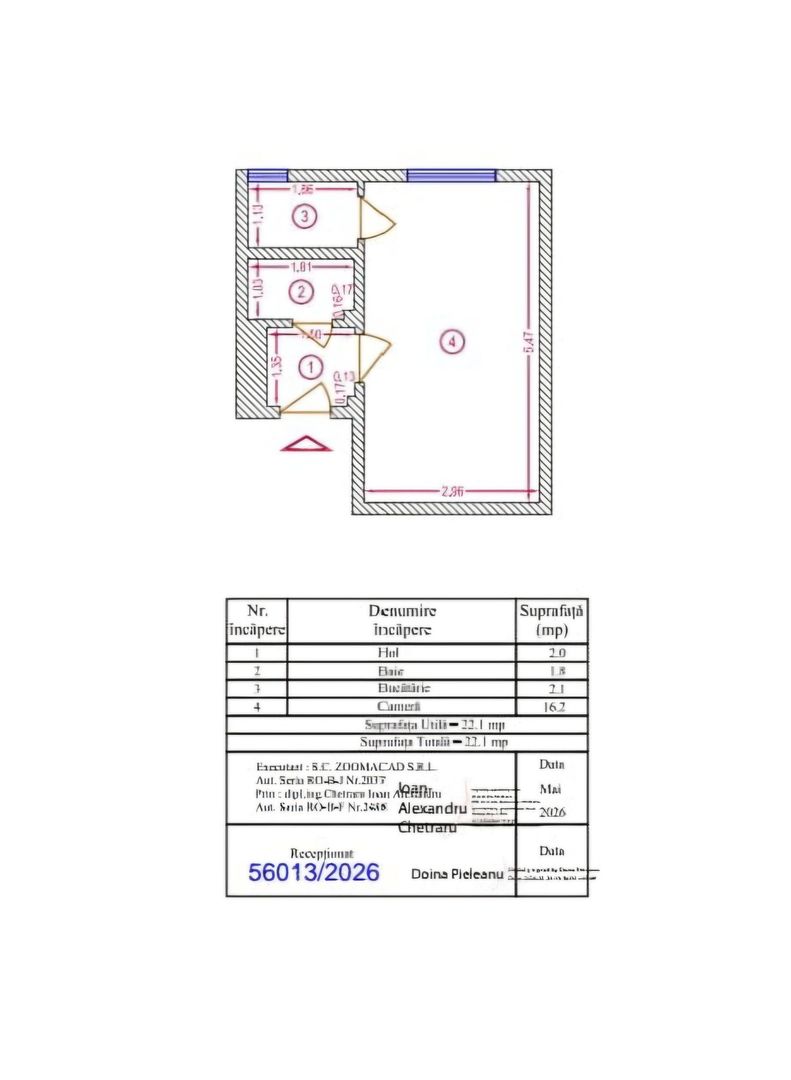 Garsoniera 22,10 mp - Ultracentral langa BNR - Poză 8