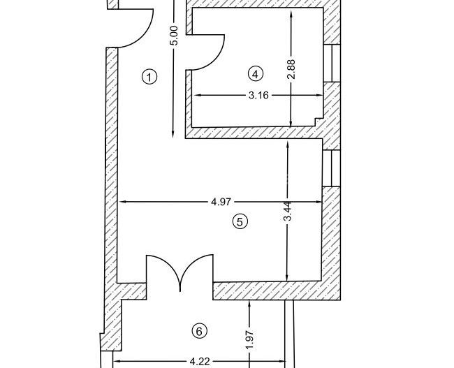 Apartament 2 camere Chiajna - Giulesti Sarbi ( Bucuresti - Sector 6 ) - Schiță 4