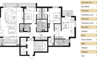 Penthouse unic – KronTowers Brașov - 185 mp utili+terasă 30 mp+2bai - Poză 2