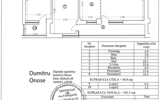 VANZARE 3 CAMERE DECOMANDAT | 90 MP UTILI | 2 BAI | 2 BALCOANE | STRAULESTI - Poză 16