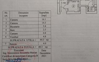 Floreasca-Barbu Vacarescu | Apartament 2 camere | Mobilat si utilat | Boxa 11mp - Schiță 8