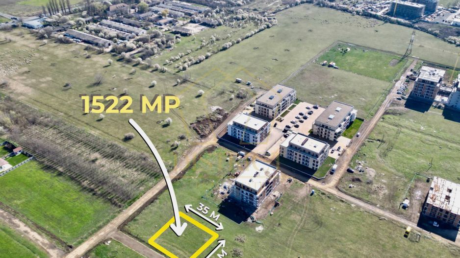 Teren intravilan locuinte colective 1522mp | Torontalului - Poză 1