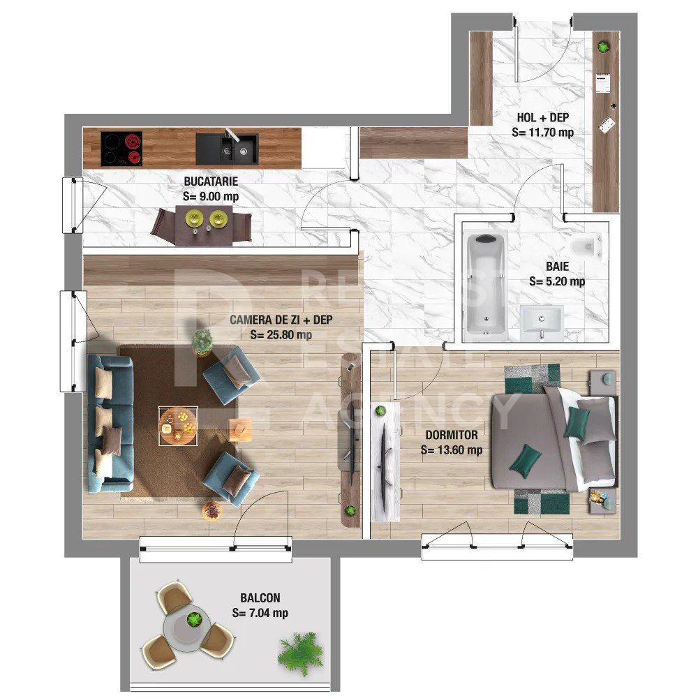 Vânzare apartament cu 2 camere, parcare înclusă în preț, Constanța - Poză 11