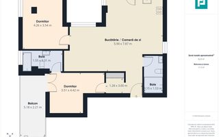 Apartament cu 3 camere și gradină - Poză 17