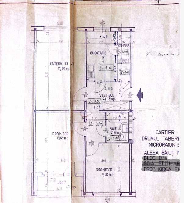 Vanzare Apartament 3 camere, 64 mp, centrală proprie, boxă 17 mp, lângă metrou - Poză 7