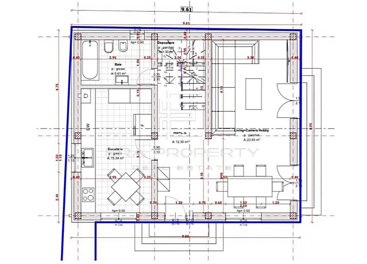 Casă nouă, clasă energetică A, teren 335 mp, Sibiu zona Turnisor - Schiță 5