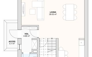 Casă individuală nouă cu pod – 4 camere – Șura Mică - Schiță 5