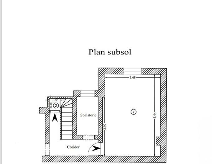 Vila P+1 Piața Muncii , strada Orzari, apartament cu 3 camere la Parer - Poză 14