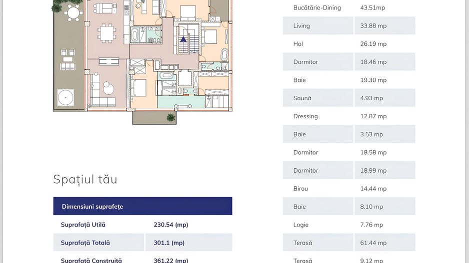 Penthouse spectaculos 4 camere I Zona Pipera I View superb - Poză 28