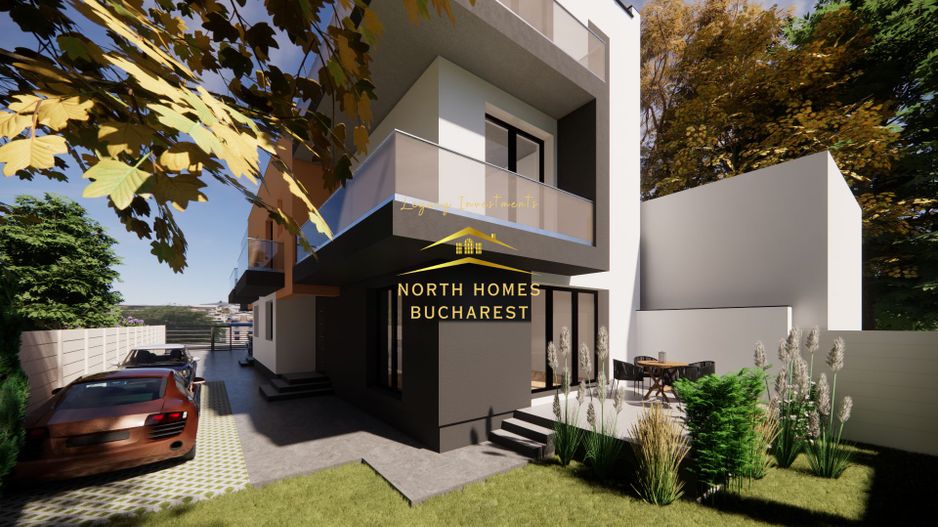 Vând vila în duplex 4 camere, 3 dormitoare, 4 bai, 2 locuri parcare - Poză 7