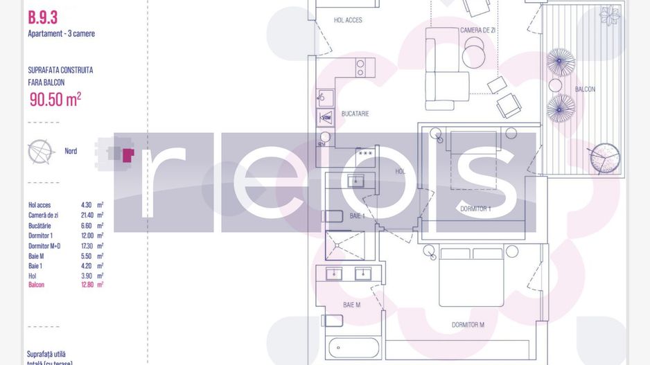 ETAJ 3-9-13 | ONE VERDI PARK |3 CAMERE | VEDERE PANORAMICA| PARCARE - Poză 10