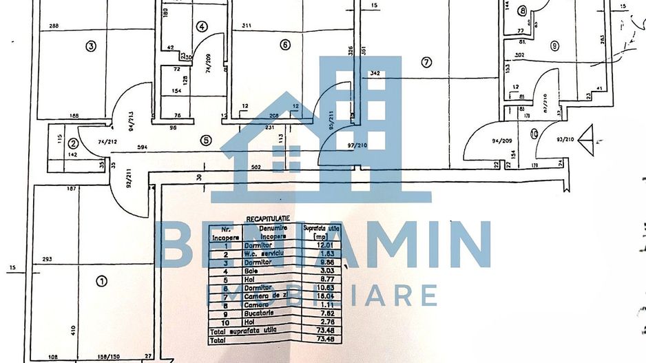 4 Camere-Brazda Lui Novac-Parter-Centrala termica-Bilateral-Liber - Schiță 9