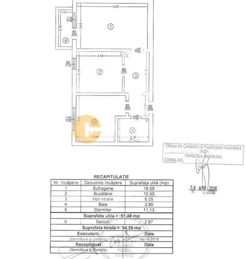 APARTAMENT 2 CAMERE DECOMANDAT, ETAJ INTERMEDIAR, ZONA GALATA - Poză 6