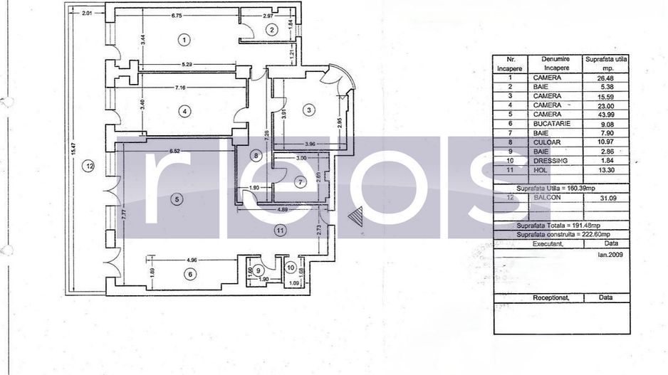 VANZARE APARTAMENT PREMIUM ARON COTRUS-NORDULUI-4 CAMERE-160MP-PARCARE - Schiță 28
