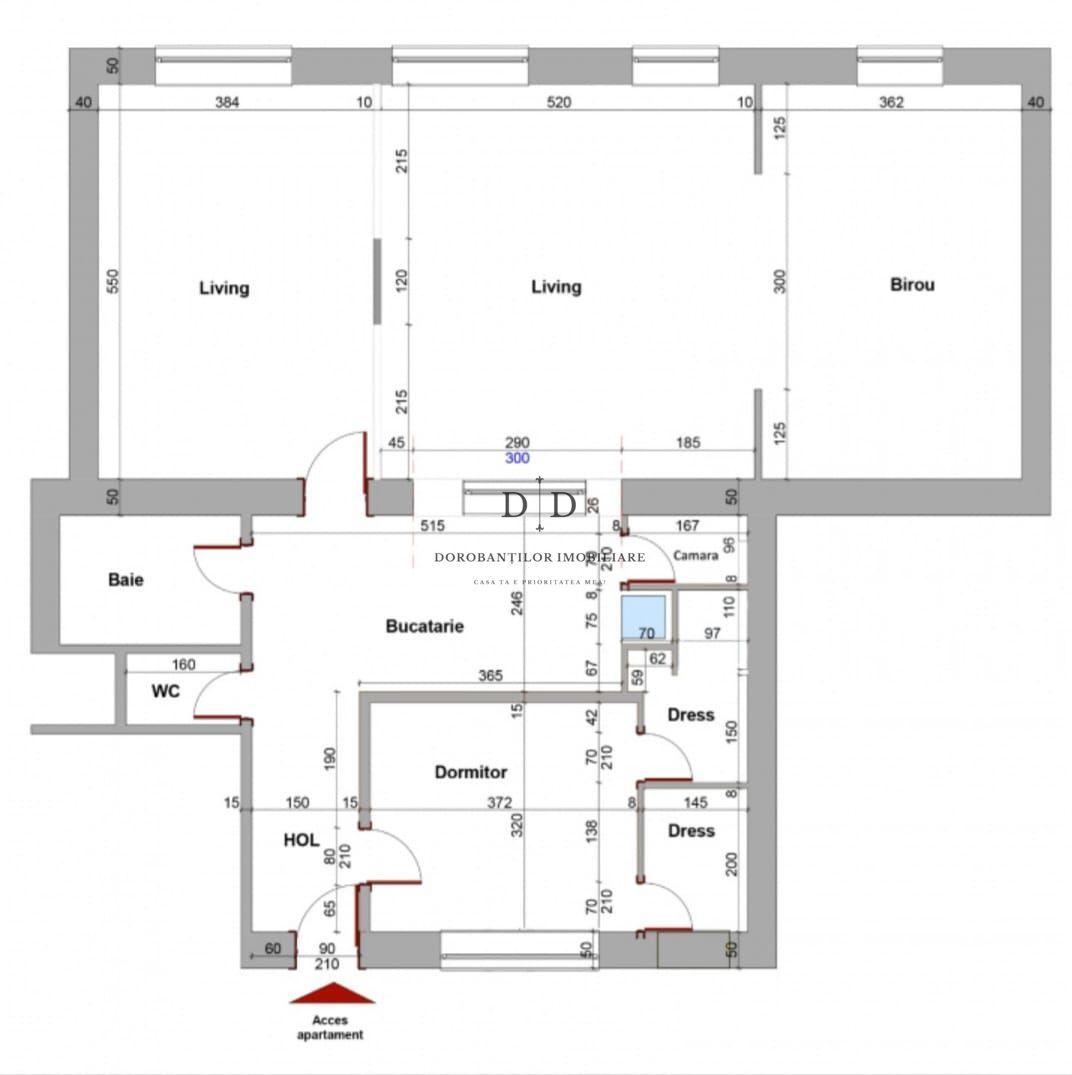 Vânzare Apartament 3 camere- 120 mp | Parcare+Boxǎ | Zona Dorobantilor - Schiță 10