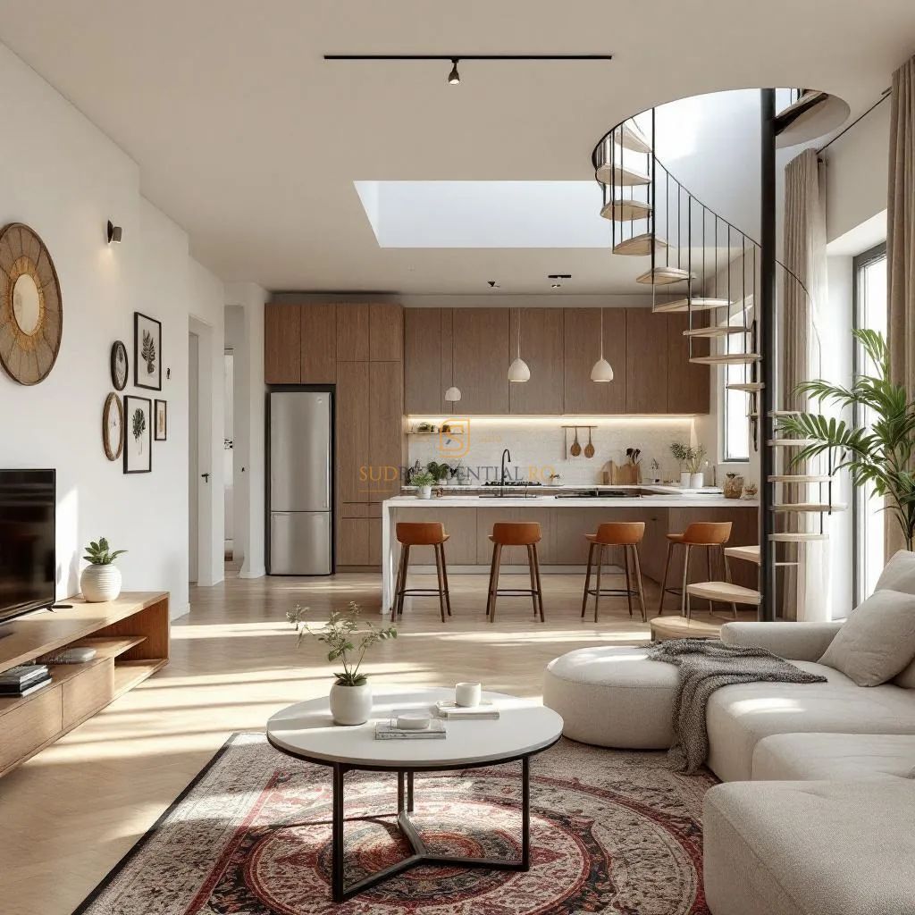 Locuinta moderna tip duplex, 3 camere si terasa, acces metrou Berceni - Poză 1