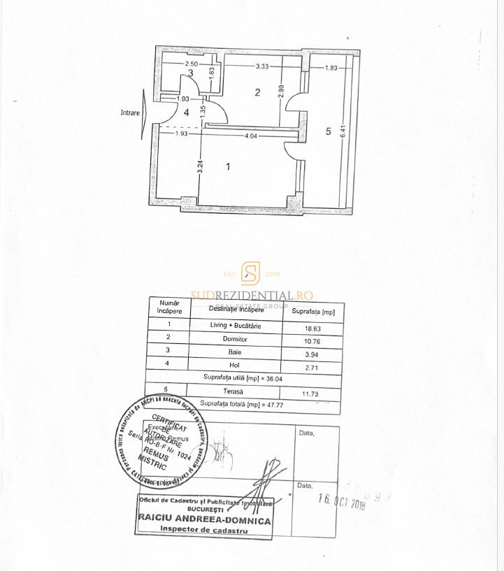 Apartament tip studio, 47.8 mp, ansamblu rezidential, gata de mutare - Poză 9