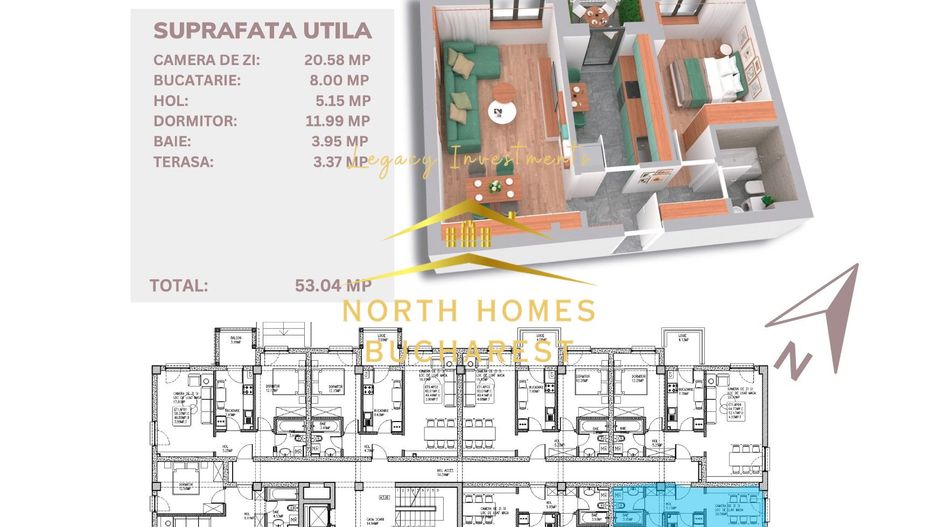 Direct Dezvoltator! Apartament 2 camere, FINALIZAT! Doamna Ghica! - Poză 26