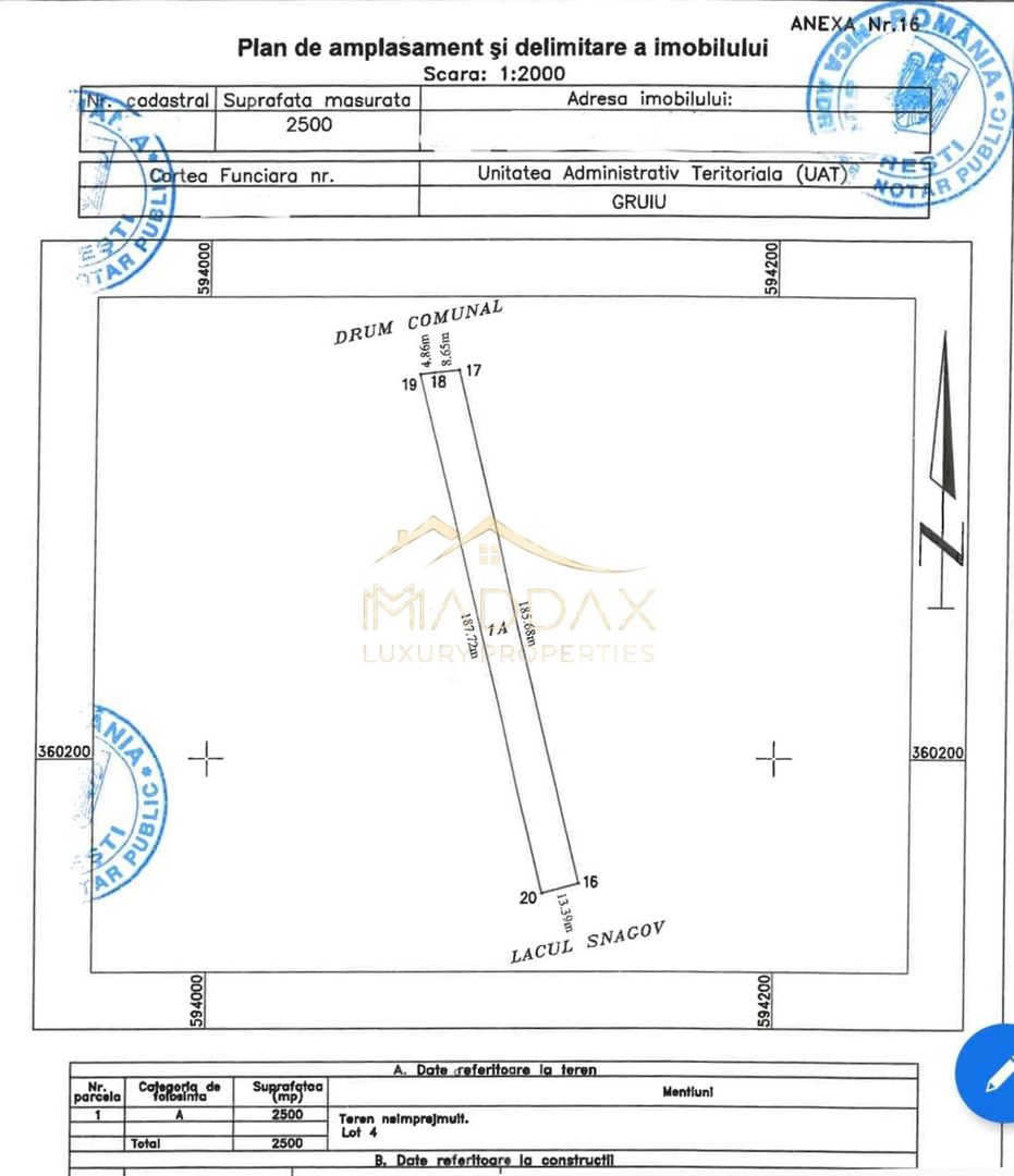 Teren intravilan ***15.000mp*** deschidere Lac Snagov 120ml // Snagov - Schiță 18