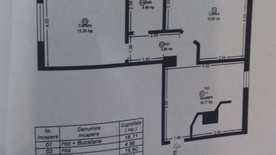 Bucovina | 2 Camere | Decomandat | Mobilat si Utilat - Schiță 9