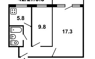 Vânzare, apartament, 2 camere, str. Nicolai Zelinski, Botanica. - Poză 2