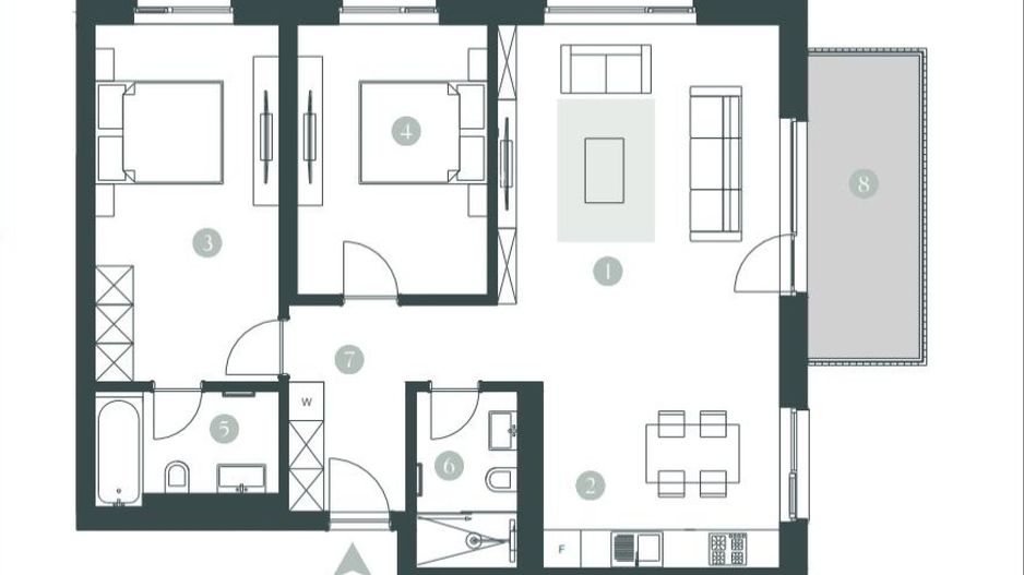 Apartament 3 camere - Poză 3