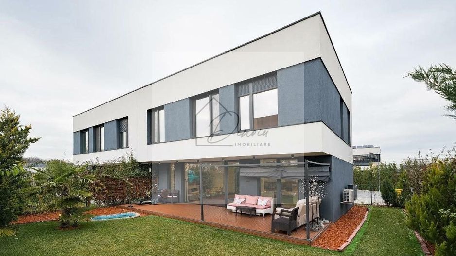 Vila pasiva (verde) de lux 4 camere Complex Amber Gardens Tunari - Poză 25