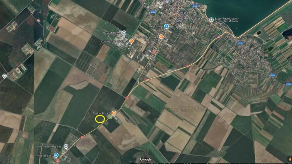 Mihailesti, vav de piscina Davinot, 57.000 mp. teren cu desch. la DN6 - Poză 6