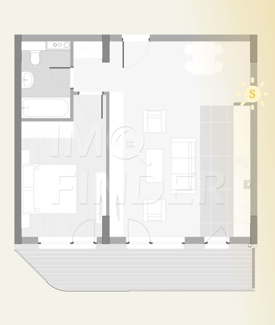 DEZVOLTATOR- Vanzare 2 camere Floresti- Eroilor - Poză 2