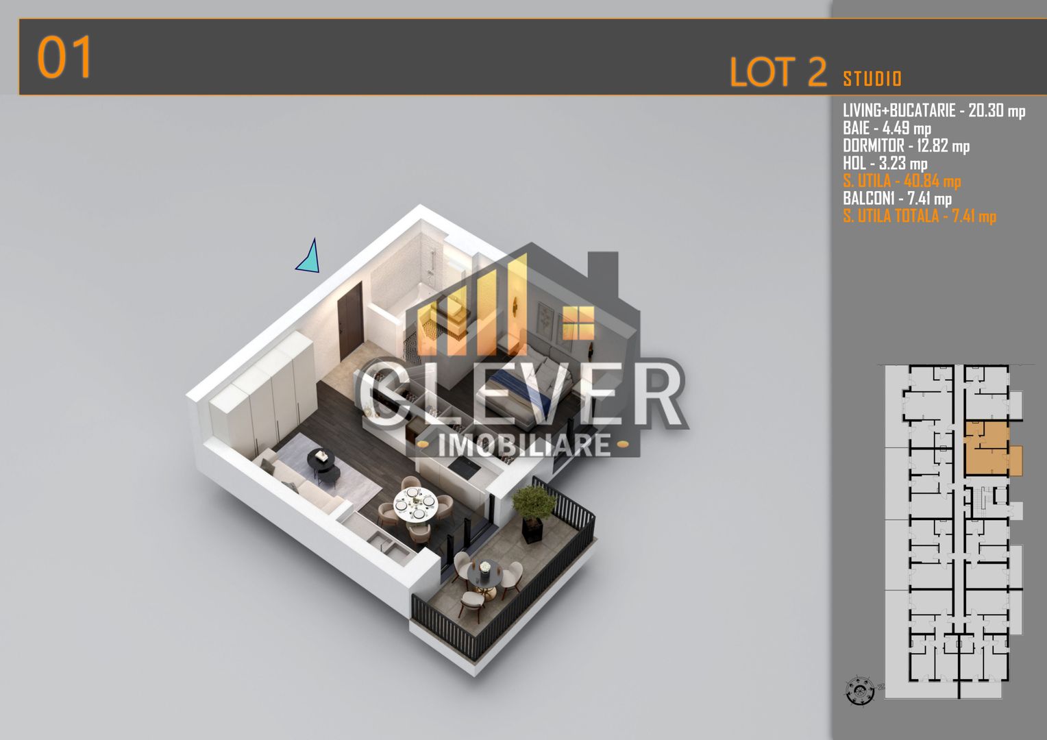 2 camare | 48,25 mp Total | Balcon 7,41 mp | Comision 0% 15 min metrou - Poză 5