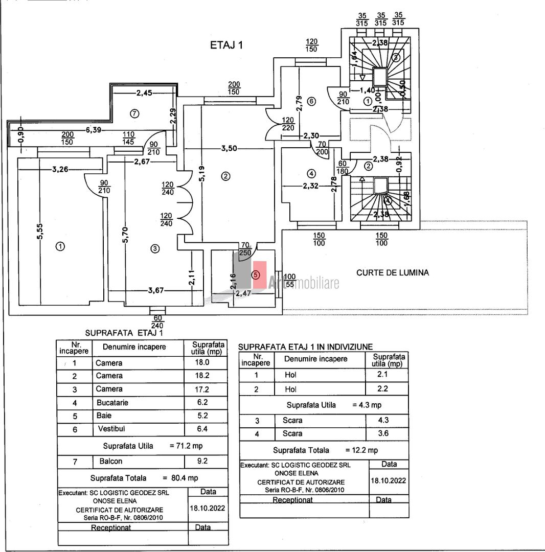 Apartament 3 camere in vila | Curte comuna | Zona Mosilor - Poză 2