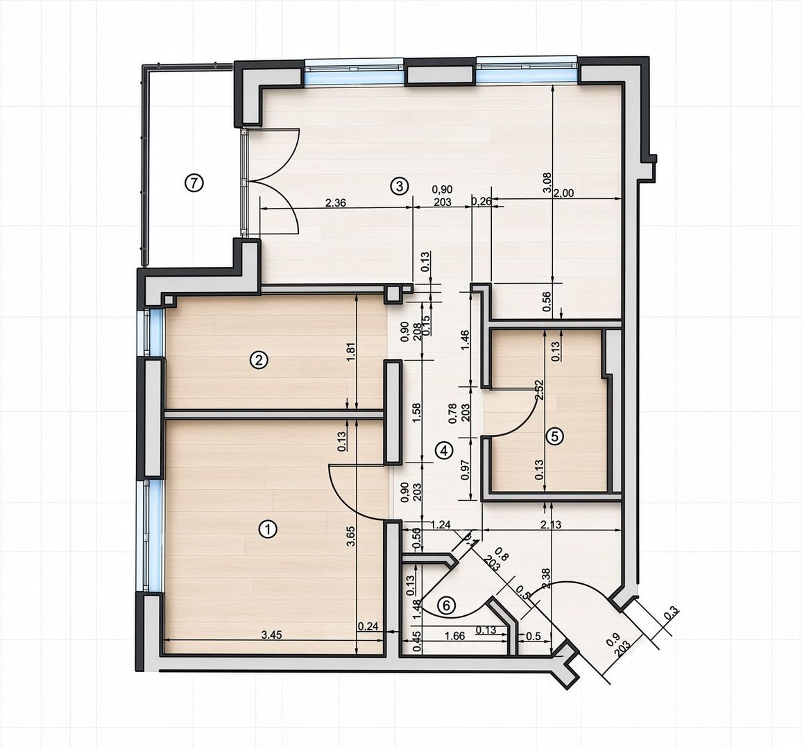 2 CAMERE CU DEBARA ÎN BLOC CONSTRUIT CU KASPER|BOXA ȘI LOC DE PARCARE - Poză 13