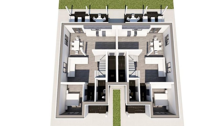 Duplex spatios despatit prin spatiu tehnic - 5 camere - Poză 10