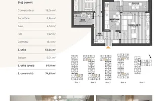 2 Camere Akcent City Bloc Nou I Metrou Jiului - Poză 13