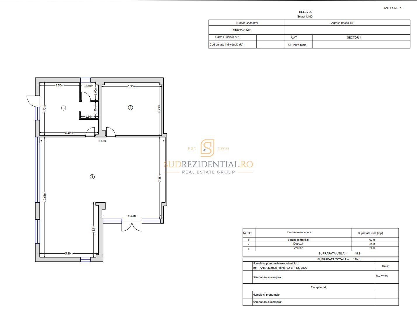 Spațiu comercial stradal 145,8 mp | 5 parcări | Metalurgiei, Sector 4 - Schiță 6