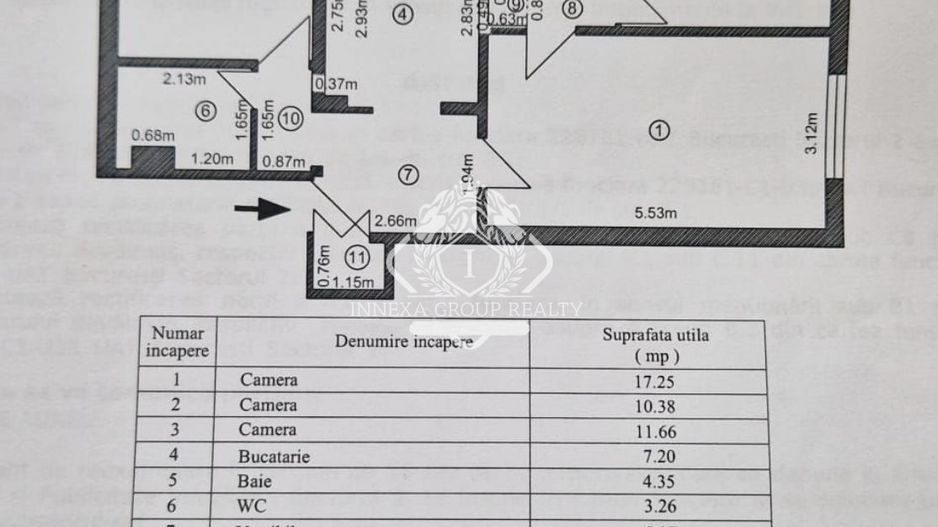 Apartament 3 camere 2 bai | Gara Obor | Bloc 1984 reabilitat | Boxa 20mp - Schiță 7