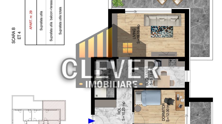Direct Dezvoltator Apartament 3 camere cu terasa - Poză 2
