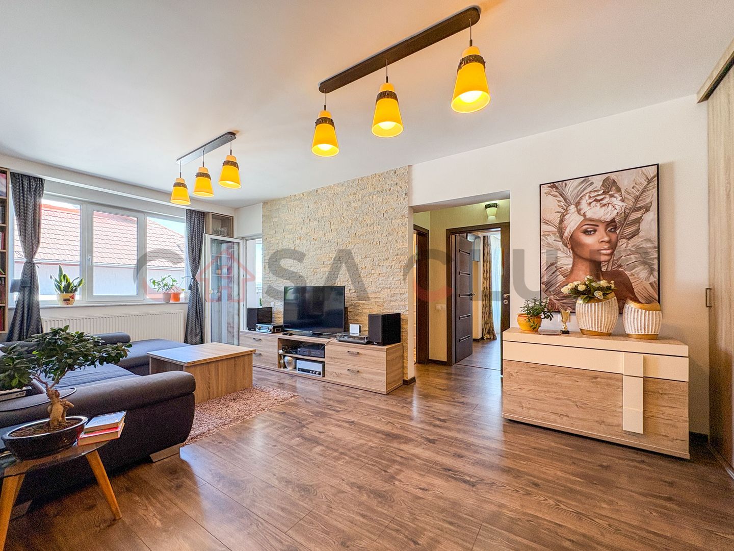 Apartament modern cu 3 camere, terasă spațioasă și 2 băi – 79 mp utili - Poză 1