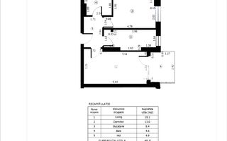 De vânzare: apartament 2 camere Novum56 - Gorjului - Militari - Poză 9