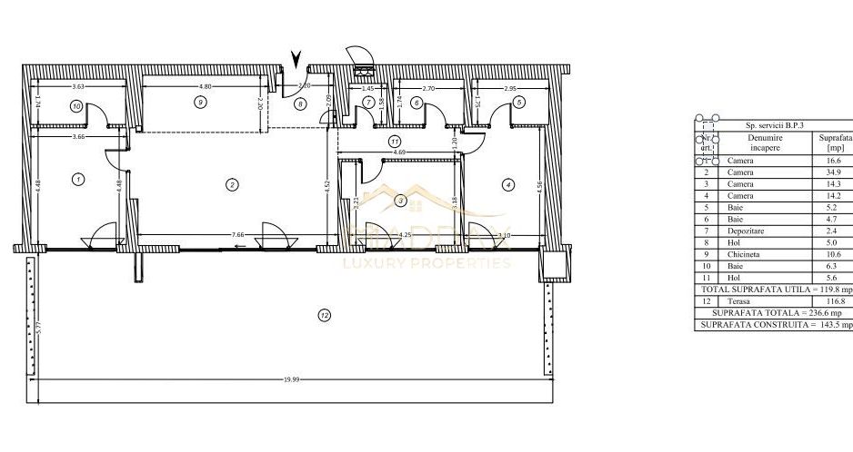 Apartament LUX 4 camere // terasa 116mp // vedere parc // Floreasca - Poză 24