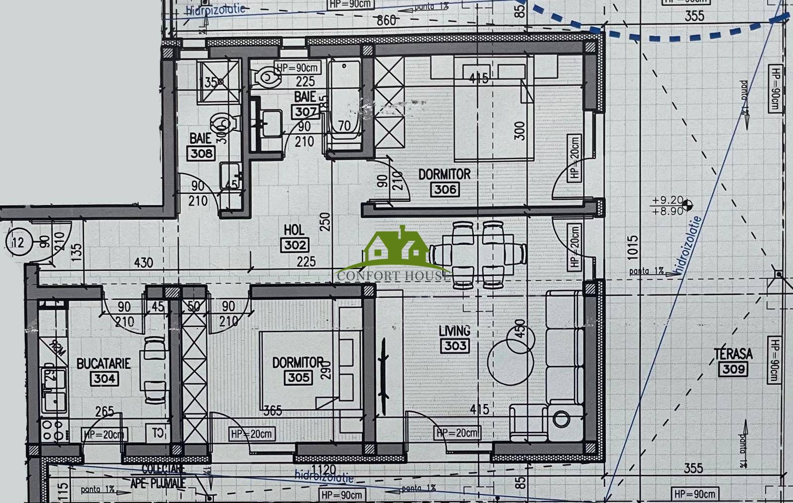 Apartament 3 camere, bloc nou, P+3, Ap.12 Et.3, Bl.7 - CP2463048 - Poză 5