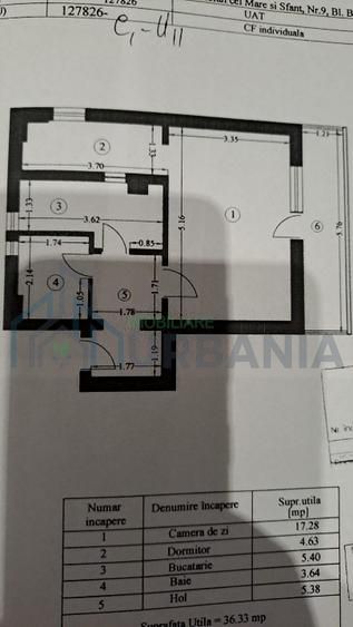 Apartament 1 cameră, 36 mp, etaj 8, centrul Iașului, bulevardul Ștefan cel Mare - Poză 3