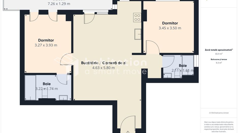 Tur virtual- 3 camere |Elegant| Parcare subterana| Boxa| zona Aradului - Poză 26