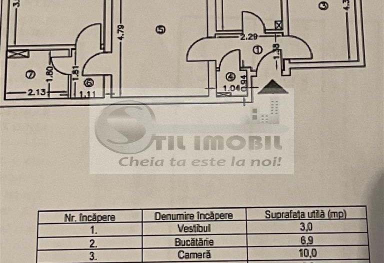Apartament cu 3 camere - Piata Nicolina - 100.000 euro ! - Schiță 5